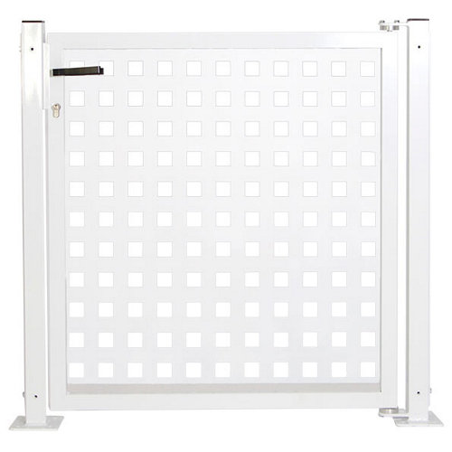 Kit puerta para valla square 116x93,5 cm blanco