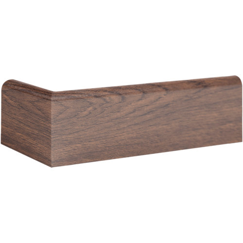 "Perfil ""z"" 83 cm madera rústica" 23 Zócalo mdf artens 8 cm oscuro mod048