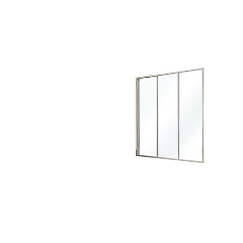 Mampara corredera decco transparente perfil plata 120x195 cm