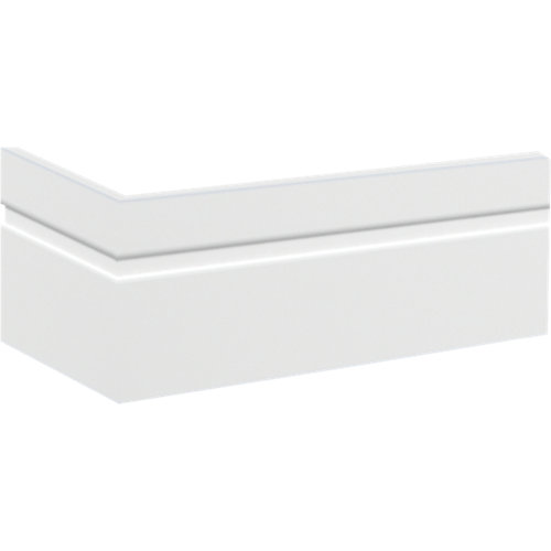 Cajonera 3 cajones serie home blanco 68x80x48cm (altoxanchoxfondo cm) 28 Zócalo liso poliestireno blanco 11x200x1,8 cm
