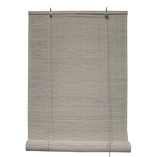 Estor enrollable de bambú blanco inspire de 120x230cm