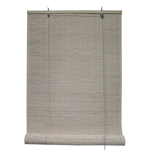 Estor enrollable de bambú blanco inspire de 150x230cm