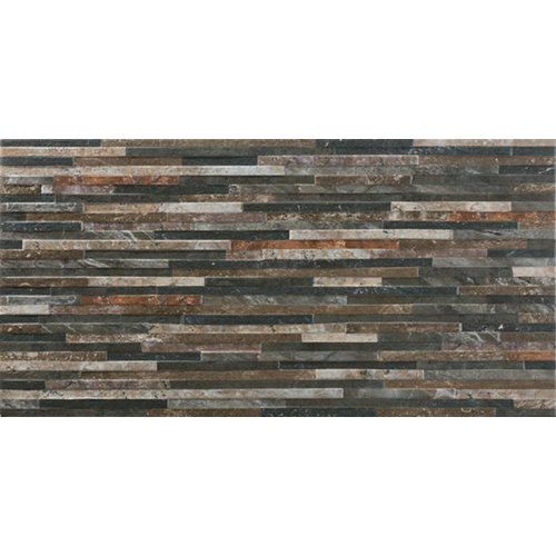 Revestimiento mystone 31,6x60 relieve topo 28 Azulejo cerámicometric 30x60 oxido artens