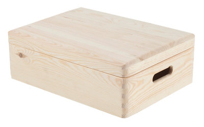 Caja de madera de 14x40x30 cm y capacidad de 16L