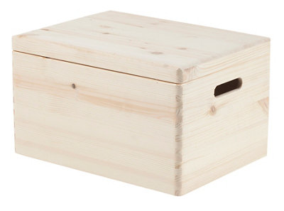 5 cms En madera natural Caja madera rectangular 15 Medidas 45 