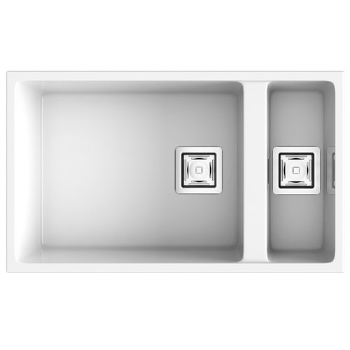 Fregadero de resina rectangular poalgi zie 80x75cm