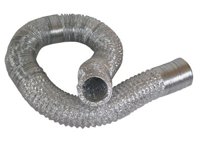 Tubo flexible de aire de 125 mm de diámetro 10 m de longitud tubo flexible de aire acondicionado conducto de ventilación de aluminio flexible 