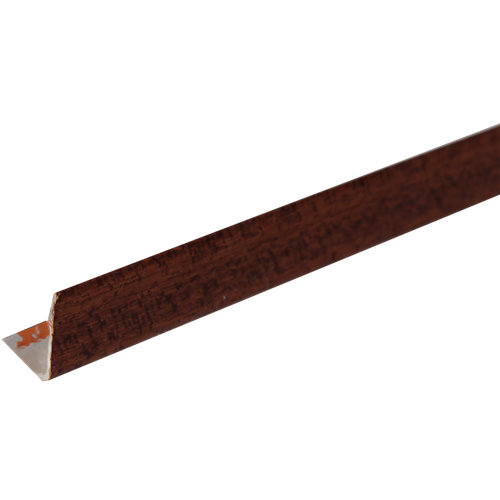 Listón de abeto cepillado 44x44mm x 2.4m (ancho x espesor x largo) 26 Guardavivo de pvc sapelly adhesivo 25x25 mm x 2,60 m (ancho x grueso x largo)