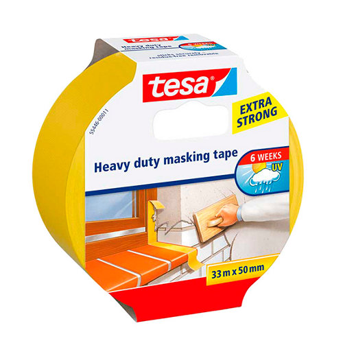 Pintura interior satinado reveton pro 4l 0510-y50r melocotón muy luminoso 22 Cinta de pintor fuerte fachada 33mx50mm amar