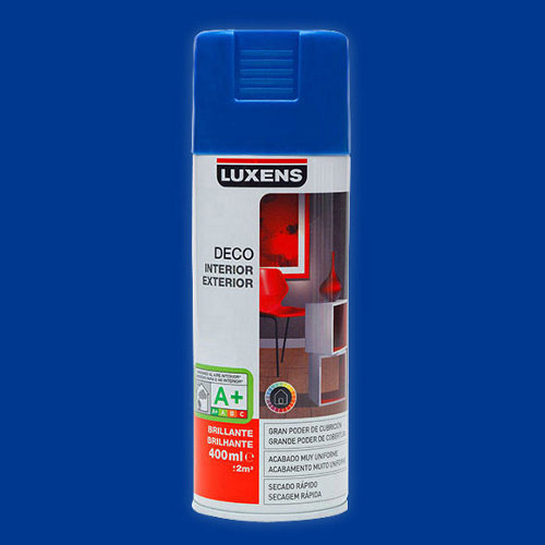 Spray pintura luxens azul brillo 0,4l