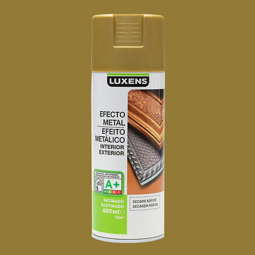 Spray pintura luxens efecto metal oro antiguo satén 0 4l