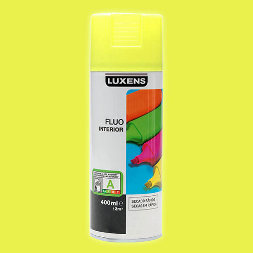 Spray pintura luxens amarillo fluorescente 0,4l