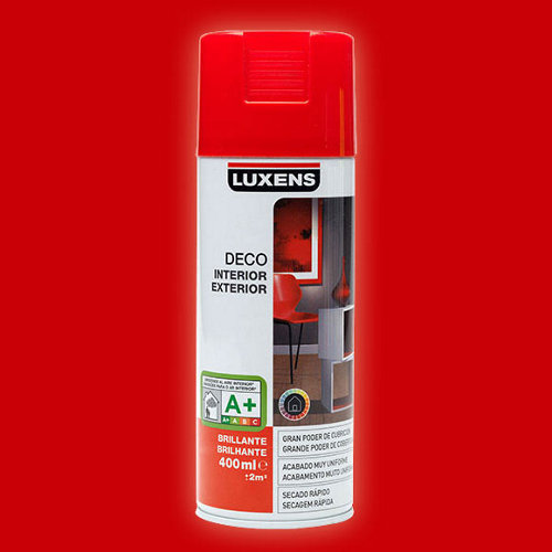 Spray pintura luxens rojo brillo 0,4l