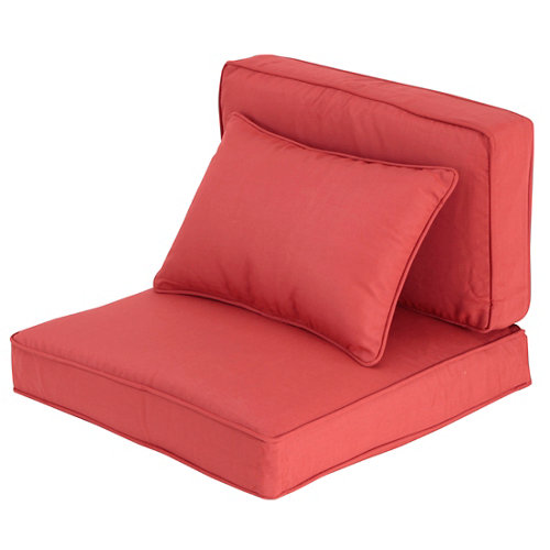 Cojín de exterior sillón comatex jamaica rojo