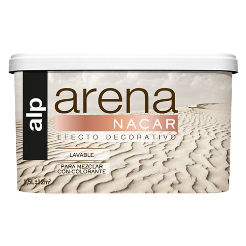Pintura decorativa alp efecto arena nácar 1 5l