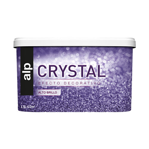 Pintura decorativa alp efecto crystal gris oscuro 1,5l