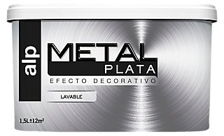 orquesta Doctor en Filosofía Extensamente Pintura decorativa ALP Efecto metal plata 1,5L · LEROY MERLIN