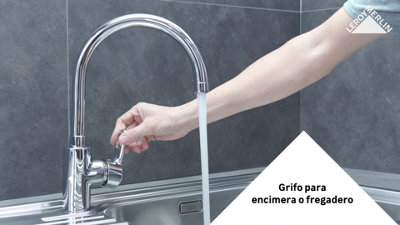 Grifo de cocina monomando ROCA en cromado · LEROY MERLIN