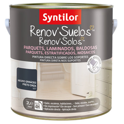 Pintura para suelos Renov Suelo negro grisáceo 2L