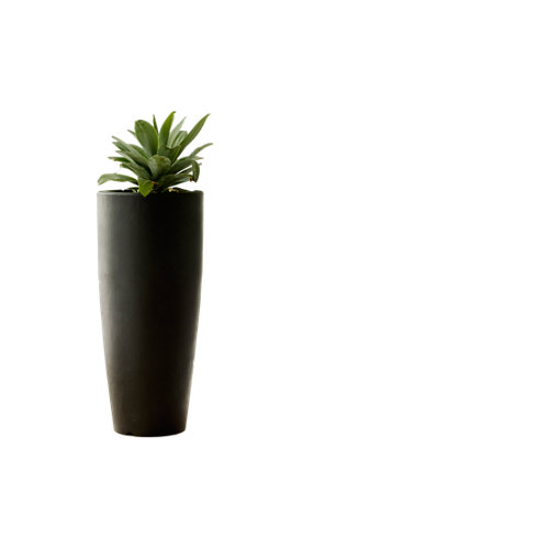 Maceta de polietileno bambu negro 40x70 cm