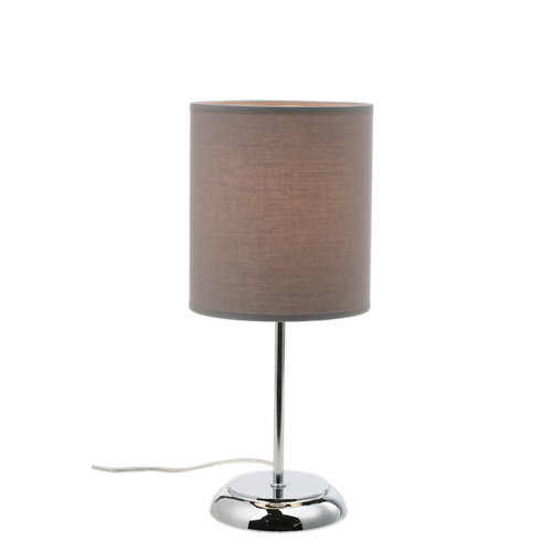Lámpara de mesa inspire nicole 1 luz e27 d16 gris