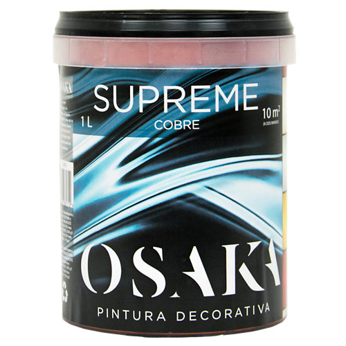 Pintura decorativa osaka perlado plata 1l de la marca OSAKA en acabado de color Rojo fabricado en Varios, ver descripción