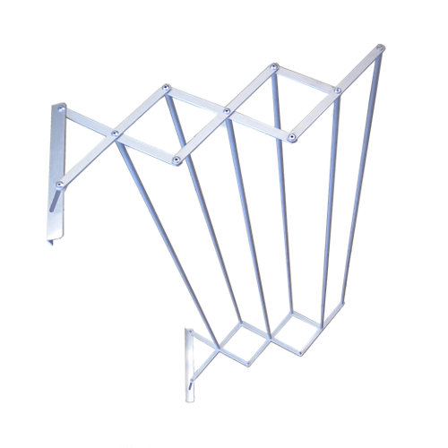 Tendedero barras extensible para pared de aluminio de 21.5x84x7 cm