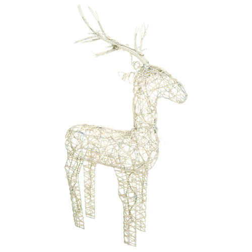 Figura de ciervo de metal con 48 luces led 60 cm
