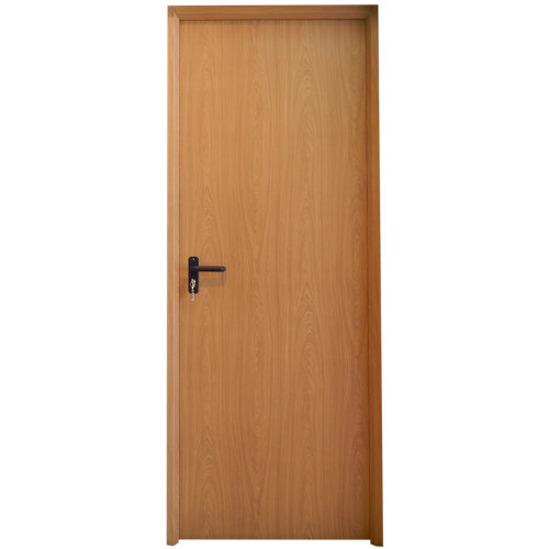 Pack de 5 jamba de mdf roble gris 70 x 10 mm 28 Puerta de servicio derecha roble/roble de 200x80 cm