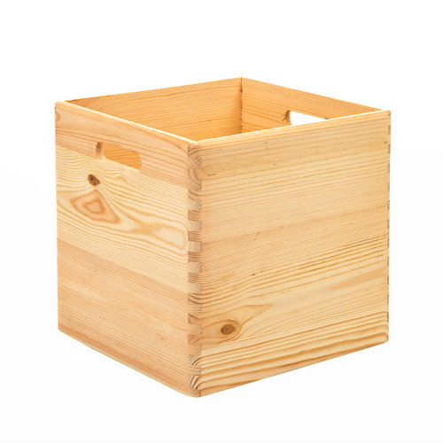 Caja de pino de 30x30x30 cm