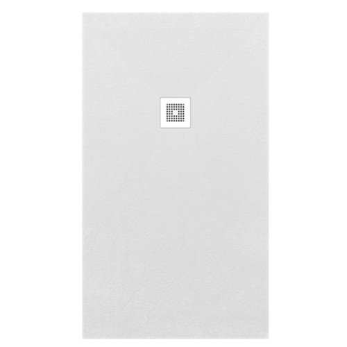 Plato ducha rectangular colors pizarra 190x100 cm blanco