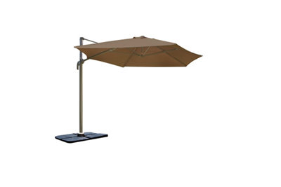 Toldo Para Parasol De Poliester Marron De 350x300 Cm Leroy Merlin