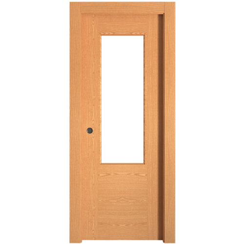 Puerta de entrada metálica saga roble viejo derecha e 90x210 cm 24 Puerta de interior corredera canarias roble de 82.5 cm