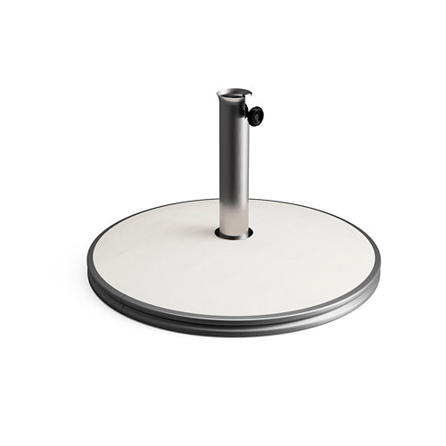 Pie de parasol redondo cemento de 43 kg