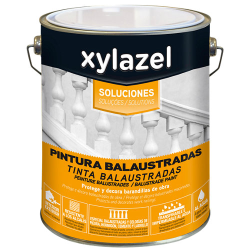 Pintura para balaustradas xylazel blanco satinado 4l