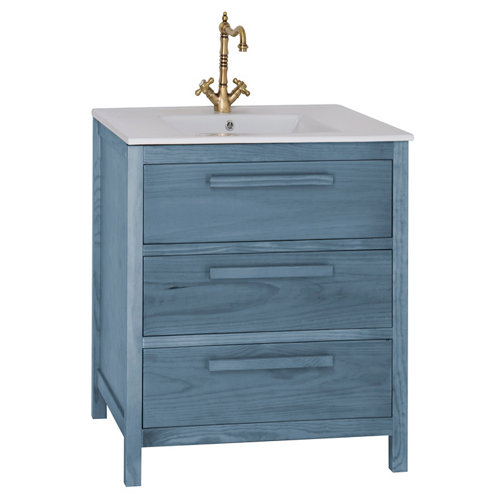 Mueble de baño amazonia azul 80 x 45 cm