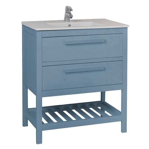 Mueble baño amazonia azul 60 x 45 cm