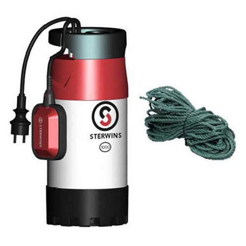 Bomba sumergida sterwins gs 41-3 de 1000 w y caudal máximo de 5500 l/h