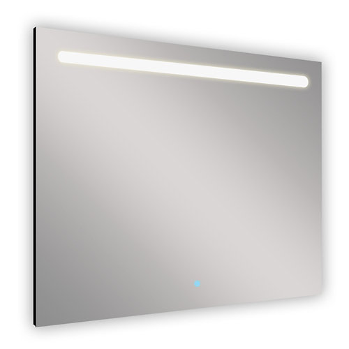 Espejo de baño con luz led push 100 x 80 cm