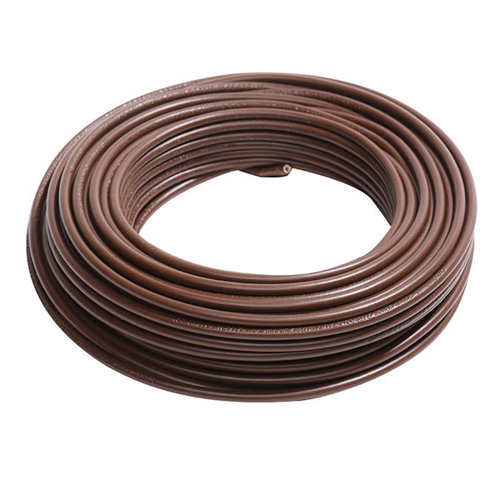 Cable eléctrico lexman h07v-k marrón 4 mm² 25 m