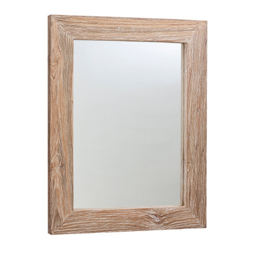 Espejo de baño essenza marrón 70 x 90 cm