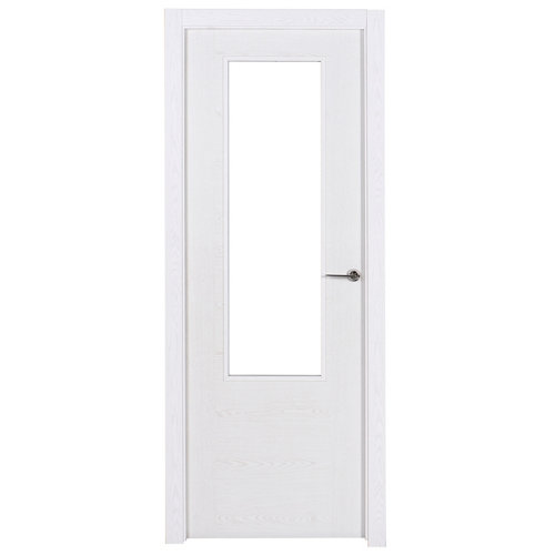 Puerta canarias blanco de apertura izquierda de 82.5 cm