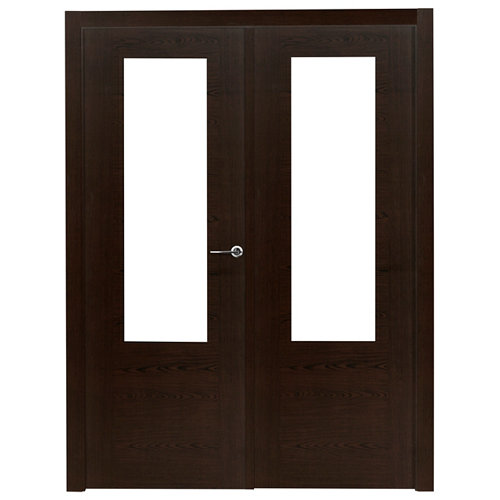 Perfil aluminio artens 83 cm gris mod007 25 puerta canarias wengué de apertura izquierda de 145 cm