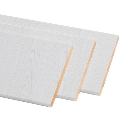 Pack de 3 molduras mdf blanco 30 x 10 mm