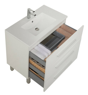 Mueble baño Madrid blanco 70 x 45 cm · LEROY MERLIN