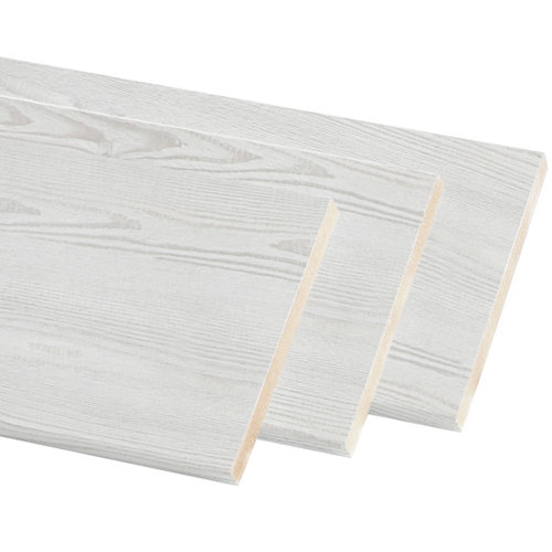Escalera 1/4 de giro long uso interior ancho 65 cm acabado cromo/nogal 28 Kit de 3 molduras mdf blanco 50 x 10 mm