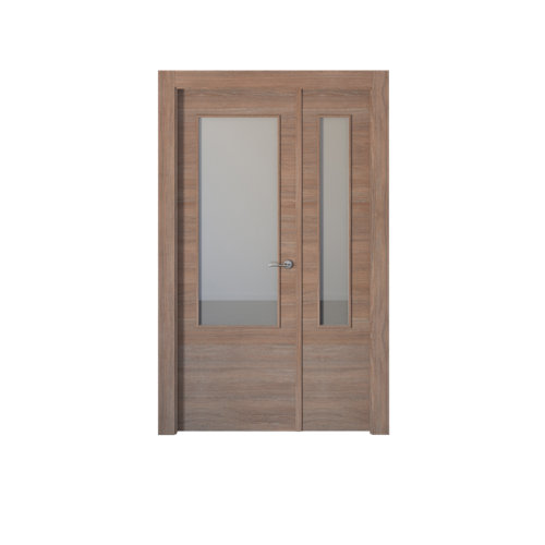 puerta oslo nogal de apertura izquierda de 115 cm