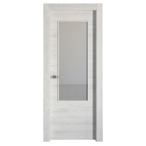 puerta niza gris de apertura derecha de 62.5 cm 24 Puerta oslo blanco de apertura derecha de 72.5 cm