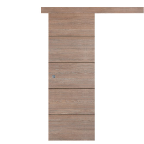 Escalera 1/4 de giro long uso interior ancho 65 cm acabado cromo/nogal 25 Puerta de interior corredera berna nogal de 82.5 cm