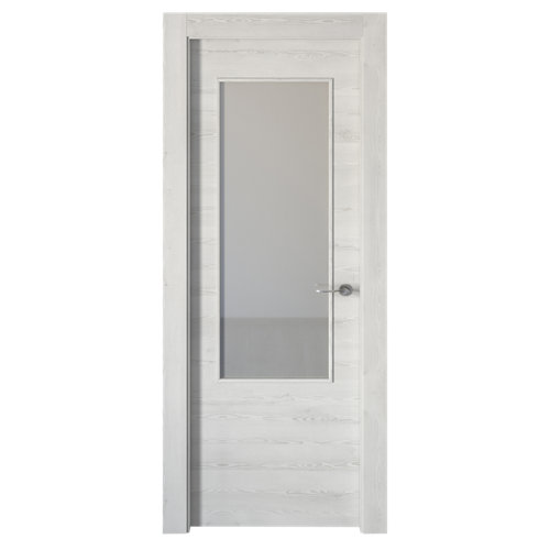 Puerta doble acristalada oslo acacia 110x125 i (82+42) cm 23 puerta oslo blanco de apertura izquierda de 82.5 cm
